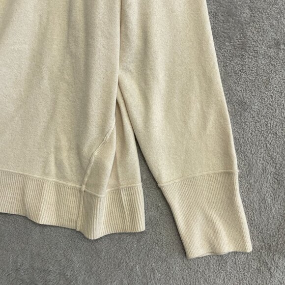 NWOT Lucky Brand Women's XL Cream V-Neck Sweater Relaxed Fit Soft Knit - Picture 9 of 10
